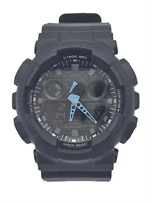 Men's G-Shock Analog-Digital Watch GA-100 Grey/Neon Blue • $38.99