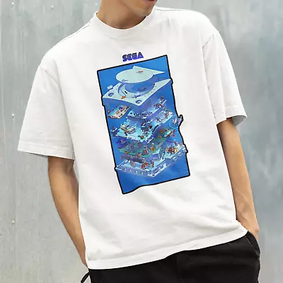 Sega Dreamcast Historical Art Graphic White Short Sleeve Retro Gaming T-shirt • $24.94