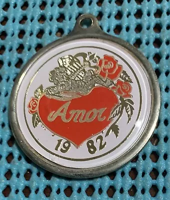 1982 Krewe Of AMOR  Mardi Gras Looped Badge / Charm • $3.99