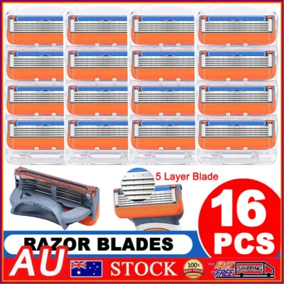 $16.99 • Buy 16Pcs 5 Layers Shaver Blades Cartridges Men Care For Gillett E Fusion Razor Tool