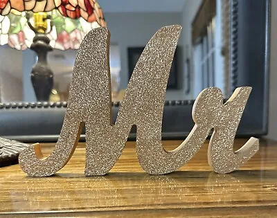  Mr And Mrs Sign Wedding Sweetheart Table DecorationsMr And Mrs Letters  • $14.99