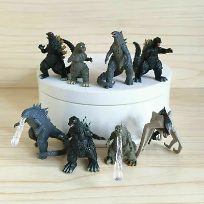 8PCS Godzilla VS King Kong MUTO Atomic 2'' PVC Figures Model Toys Cake Topper • £9.99