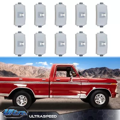 Fit For 73-79 Ford F100 F150 F250 Truck Cab Bed Side Belt Molding Trim Clip 10pc • $22.18