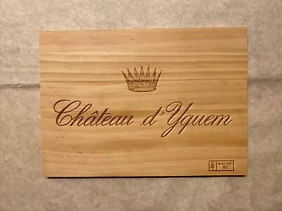 1 Rare Wine Wood Panel Château D’Yquem France Vintage CRATE BOX SIDE 2/24 1058 • £7.67