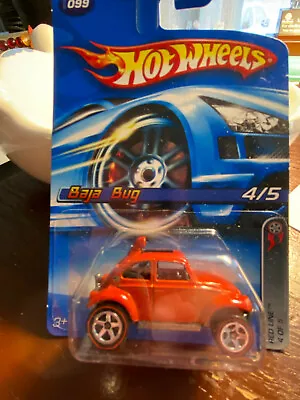 Hot Wheels VW Baja Bug #099 - 2006 - Red Line #4 Of 5 - Red Line Tire • $10.99