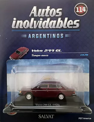 Volvo 244 GL (1979) Diecast 1:43 Unforgettable Cars Argentina Sealed  • $34.99