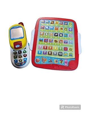 Spark Create Imagine Learning Tablet VTech Touch Phone-Teaches Numbers Shapes • $29.95