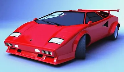 Lamborghini Countach Diablo 80s Poster Ad Reprint Retro Vintage Style 11x19 • $14.99