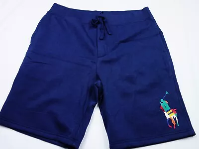 New! Polo Ralph Lauren Sweat Shorts -m- Blue Colorful Spectre Big Pony -fleece • $37.99