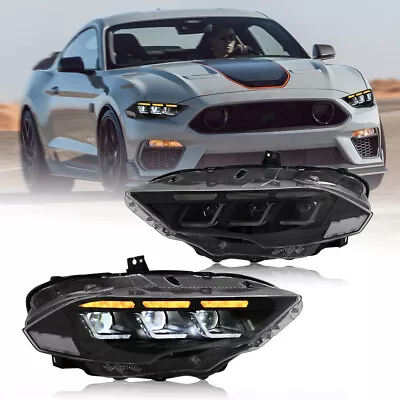 LED Headlights For Ford Mustang 2018-2023 Sequential Turn Signal Start Animation • $699