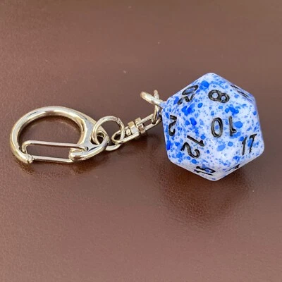 £2.99 • Buy D20 Dice Keyring - Kraken - Blood Splatter - Dice - Geek - Games Master - D&D.