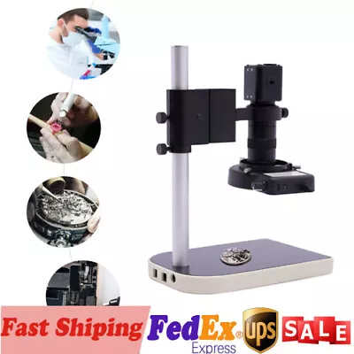 16MP 1080P 60FPS HDMI Video Microscope HD Industry Camera 10-180X Digital Camera • $105