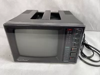 Vintage RCA RP-0920A Space Saver Television 7  Screen Portable 6”x 10” Works • $44.99