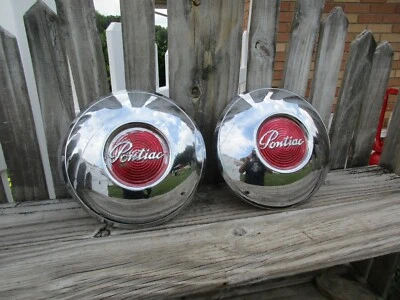 $59.50 • Buy 1930's-1940's PONTIAC POVERTY HUBCAPS/DOG DISH/HOT STREET RAT ROD/CUSTOM