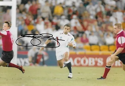 £59.99 • Buy Jason Robinson England Holds The Rugby Ball Against Wales Signed 12x8 Photo