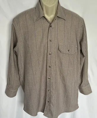Burberrys Mens Button Up Cotton Shirt Vintage Burberry London Size Medium EUC • $49.99