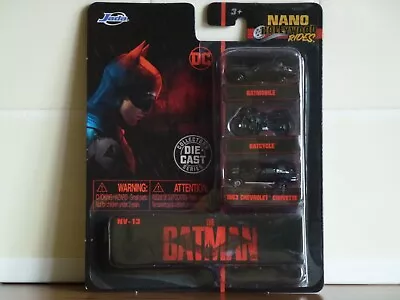 Jada Toys Nano Hollywood Rides - The Batman 3PC Set Brand New! • £9.95