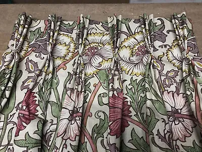 £875 • Buy William Morris & Co Pink & Rose 222529 Hand Sewn Curtains All Cols