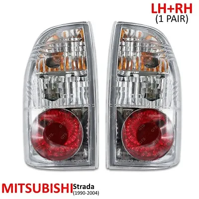 For Mitsubishi L200 MK Strada 1995 04 Clear Lens Pair Rear Tail Lamps Lights • $145.25