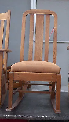 Quartersawn Oak Mission Sewing Rocker  / Rocking Chair  (R33) • $399