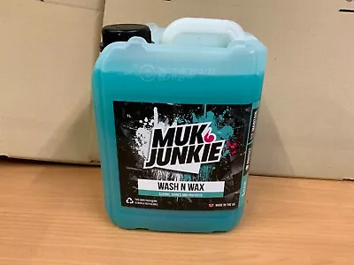 1 X 5 Litre Muk Junkie MX Wash N Wax For Cars Vans Motorhomes Caravans Bikes • £16.99