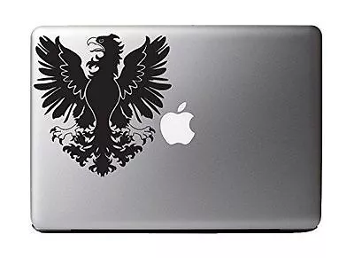 Prussian Eagle Black Vinyl Decal Sticker For 13  Macbook Laptop Computer • $7.99