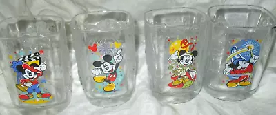 Vintage 2000 McDonalds Cups Walt Disney World Mickey Mouse Glasses Set Of 4 • $19.80