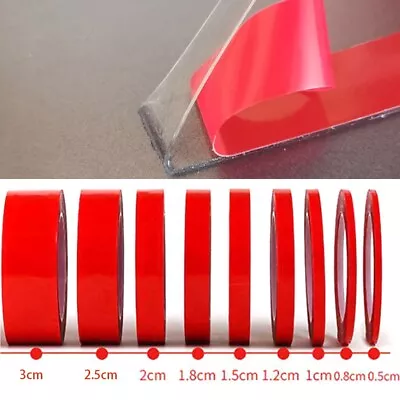 Practical Double Side Tape Acrylic Adhesive Bathroom Heat Resistant Removable • $11.84