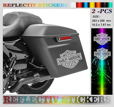 Harley Davidson V Rod Rear Saddlebags Reflective Stickers High Quality Decals • $24