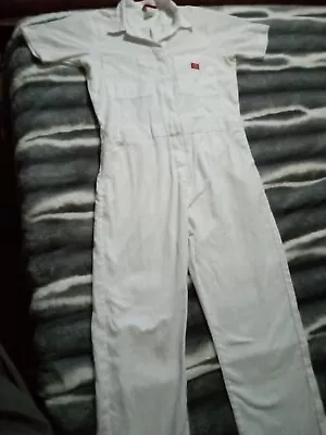 DICKIES Women's Short Sleeve FLEX Work UTILITY Coveralls PAINTER WHITES SZ MEDIU • $29.99