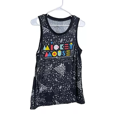 Disney Parks Mickey Mouse  Tank Top Men's Medium Black White Sleeveless • $9.74