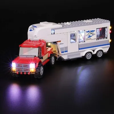 BRIKSMAX Led Lighting Kit For City Vehicles Pickup Caravan-Compatible With 60182 • $40.43