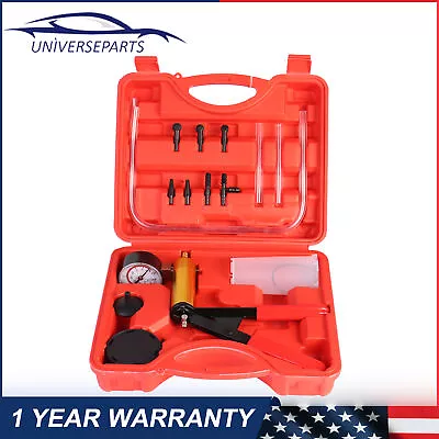 $20.88 • Buy Hand Held Vacuum Pressure Pump Tester Set(16) Brake Fluid Bleeder Bleeding Tools