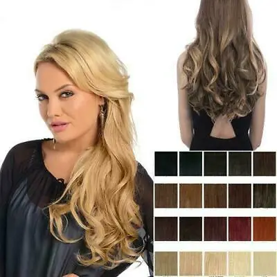 KOKO Thick One Piece Strip Clip In Hair Extension Straight/Curly 16/18/20/24inch • £13.99