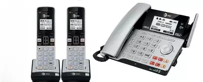 AT&T TL86103 3 Handset 2-line Connect To Cell Corded/Cordless Answering System • $159.99