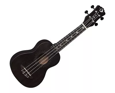 Luna Uke Vintage Mahogany Soprano Ukulele - Black Satin • $69