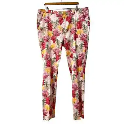 ASOS Men Floral Wedding Skinny Ankle Length Dress Pants 40W 34L • $30