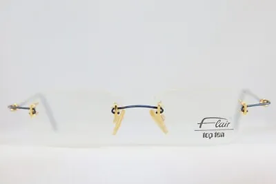 Vintage Flair Top Ten 554 Rimless Brille Eyeglasses Nos! • $99