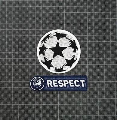 UEFA Champions League Starball & Blue RESPECT Sleeve Patches 2011-2012 • $10.11