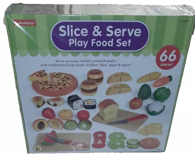 Lakeshore Slice & Serve Play Food Set 66pc • $29.99