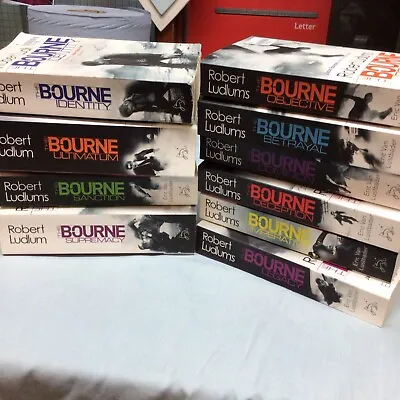 Jason Bourne 10pc Set Paperback Books By Robert Ludlum & Eric Van Lustbaden • £15.27