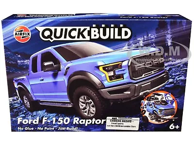 Box Damaged FORD F-150 RAPTOR BLUE SNAP TOGETHER KIT BY AIRFIX QUICKBUILD J6037 • $7.50