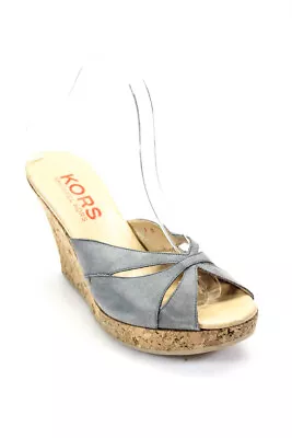 KORS Michael Kors Women's Open Toe Wedge Beige Size 9 • $2.99