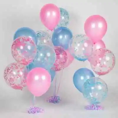 Gender Reveal Balloons Baby Shower Balloons Pink Blue Theme Party DECOR BALLOONS • £1.29