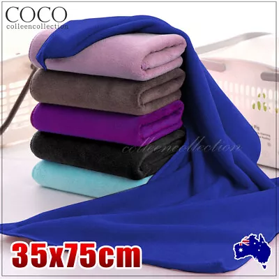 $5.99 • Buy Microfiber Towel Bath Beach Towel Gym Sport Footy Travel Swim Hand Quick Drying