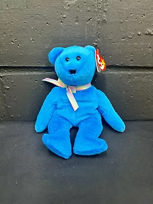 Ty Beanie Baby Blue Limited Edition Bear TEDDY II • $7.50