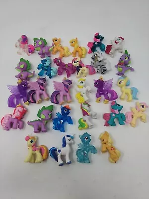 Lot Of 28 Hasbro My Little Pony Ponyville Mini 2  Ponies Figures MLP Some Rare 2 • $39.99