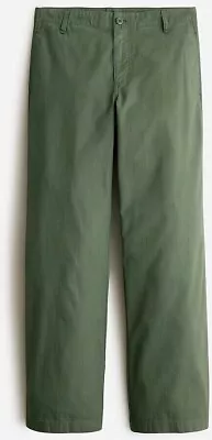 J.Crew Sailor Heritage Chino Pant Green Size 32 NWT Distressed Fatigue Ankle • $49.99