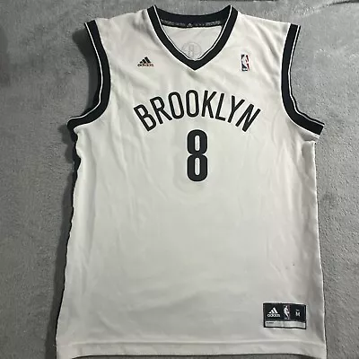 Brooklyn Nets Adidas Basketball Jersey White Men’s Sz M #8 WILLIAMS • $17