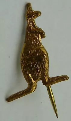 Australia Kangaroo Tie Lapel Cravat Pin - Gold Tone - 16 Mm X 12 Mm • £2.99